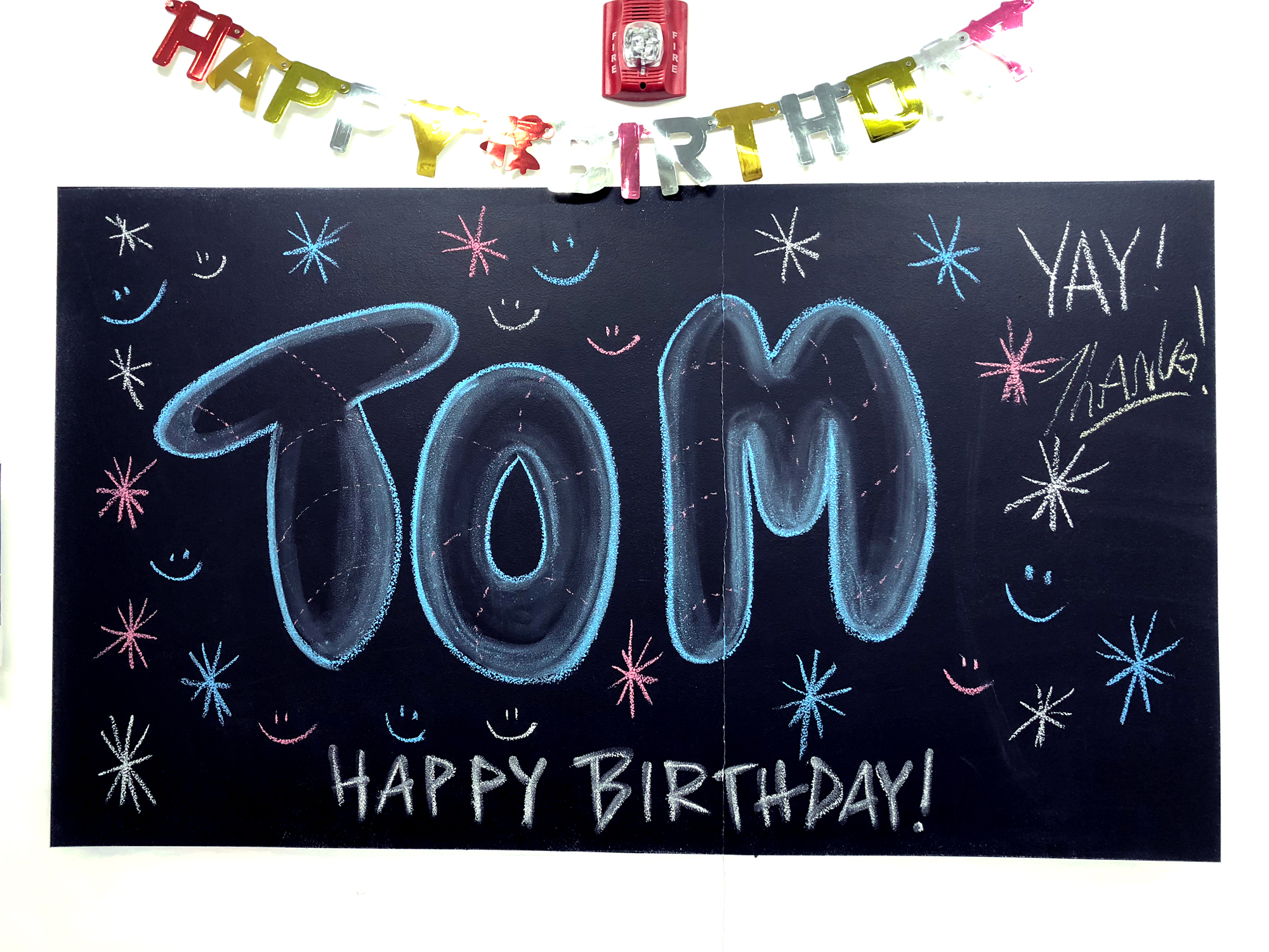 Toms birthday is