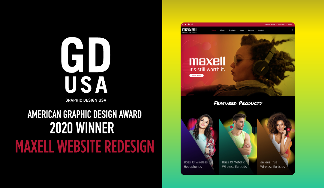 Award-Winning Design Series: Maxell USA Website Redesign